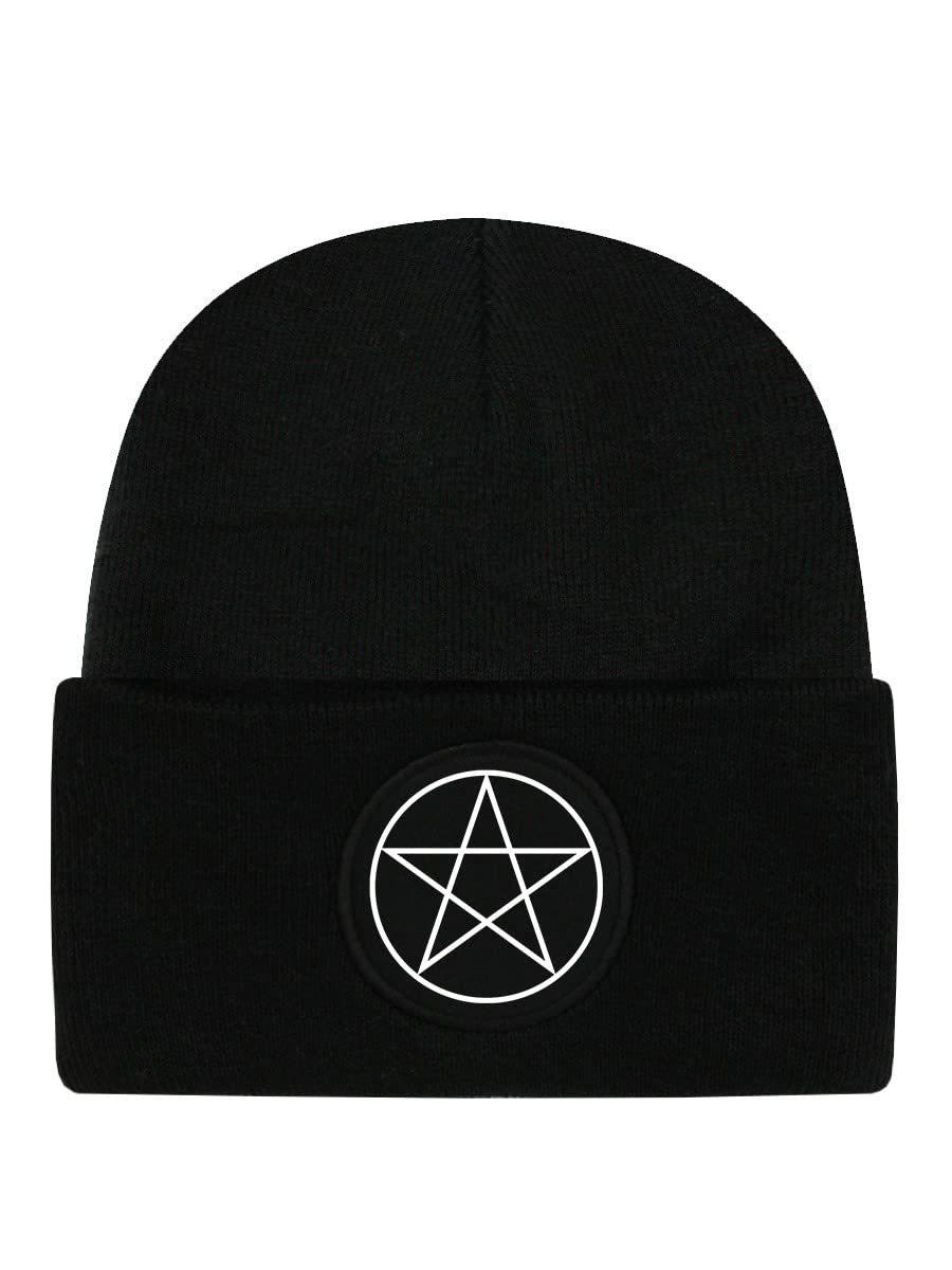 Grindstore Unisex Black Pentagram Beanie