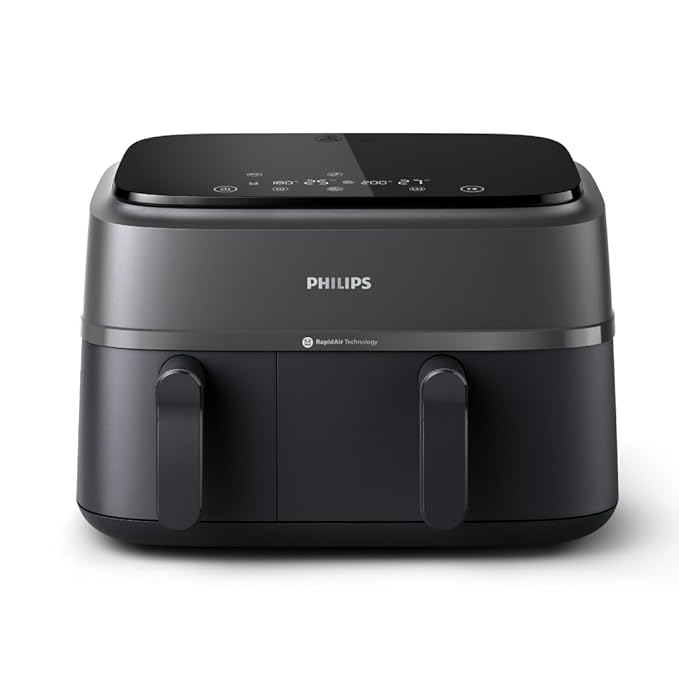 Philips Dual Basket Air Fryer 3000 Series 9.5 Quarts