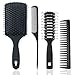 Produktbild 4-teiliges Stylingset mit Verschiedenen Haarbürsten,Paddle Bürste,Tunnelventbürste,Carbon Kamm,Stielkamm