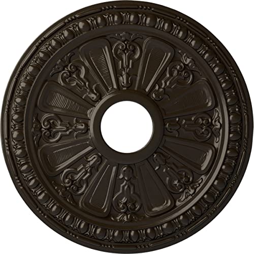Image of Ekena Millwork CM18RASHF Raymond Ceiling Medallion, Stone Hearth