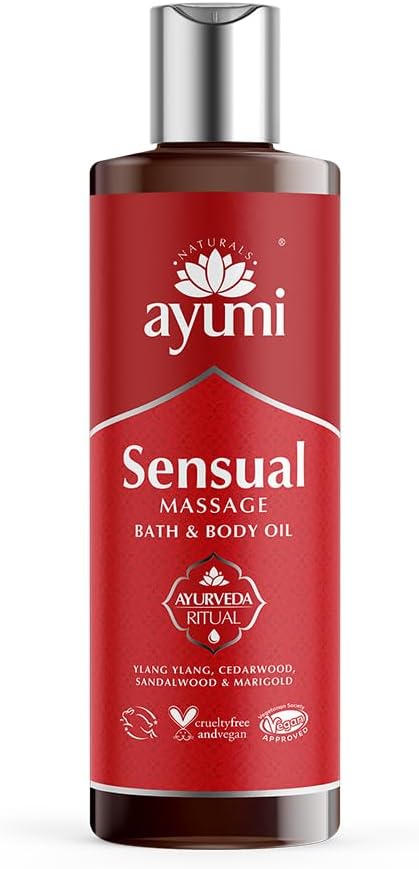 Ayumi Sensual Massage & Body Oil. Vegan, Cruelty-Free, 1 x 250ml