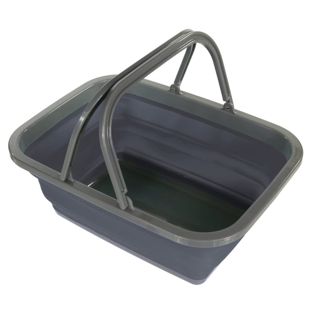 Regatta Men's Ebony Grey 8L Folding Wash Basin (One Size) (Ebony Grey)
