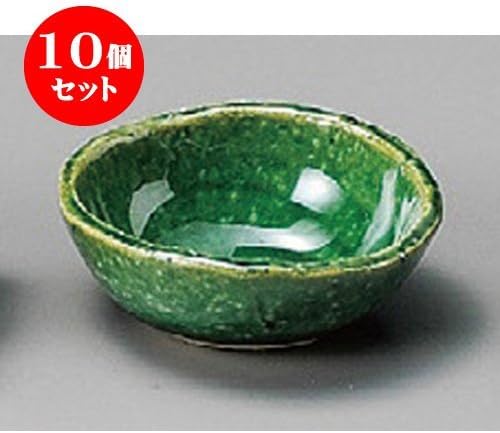 せともの本舗 Set of 10, Delicacy, Oribe Maru Delicacy, 2.4 x 0.9 inches (60 x 23 mm), Earth, Japanese Tableware, Restaurant, Restaurant, Commercial Use