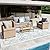 MIXPATIO Patio Furniture Set 4 pcs, Wicker Outdoor Patio Furniture, 3-Seat Sofa, 2 Single Chairs and Coffee Table, Rattan Patio Conversation Set for Backyard Deck, Grey