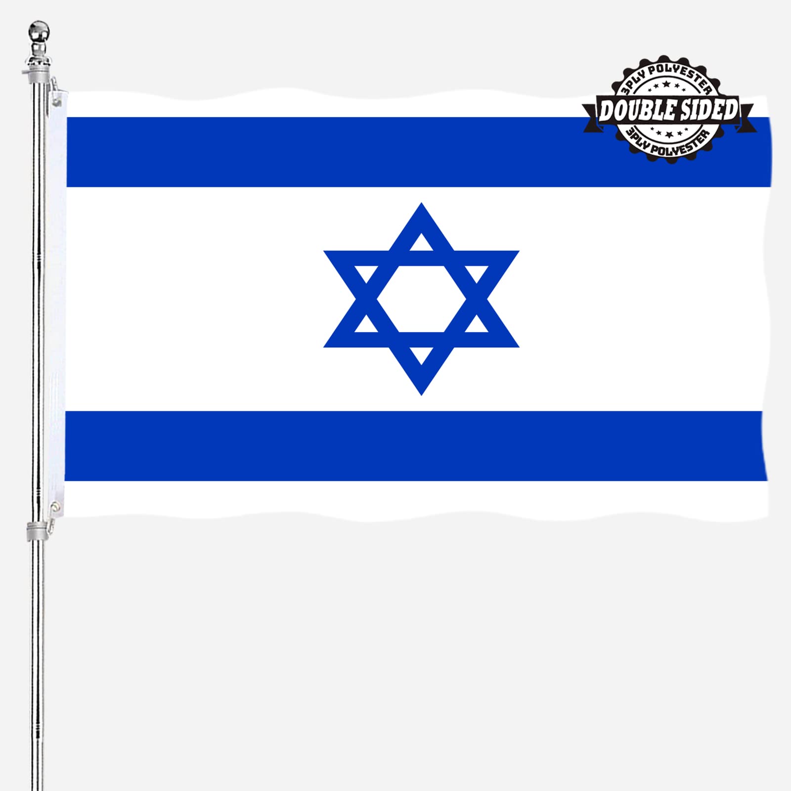 Israel-Flagge, 7,6 X 12,7 Cm, Doppelseitig Für Den Produktbild-Vorschau 5