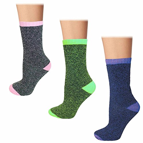 Womens Heated Thermal Insulated Winter Sox Thermal Socks (3 Pair)