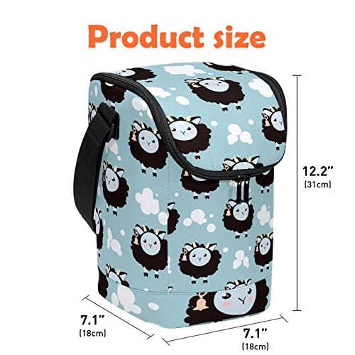 Bolsa de almuerzo isotérmica oveja lonchera porta alimentos 5