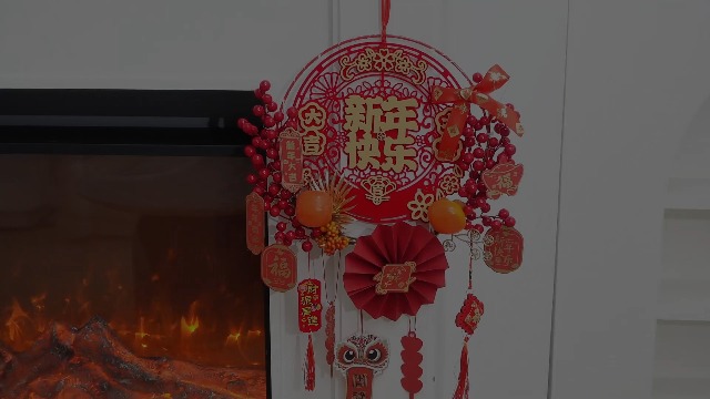 Amazon.com: Suncalla Chinese New Year Wreath Blessing Wreath DIY