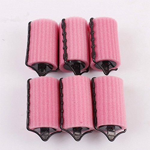 SPHTOEO 6pcs Soft Sponge Hair Curler Styling Rollers