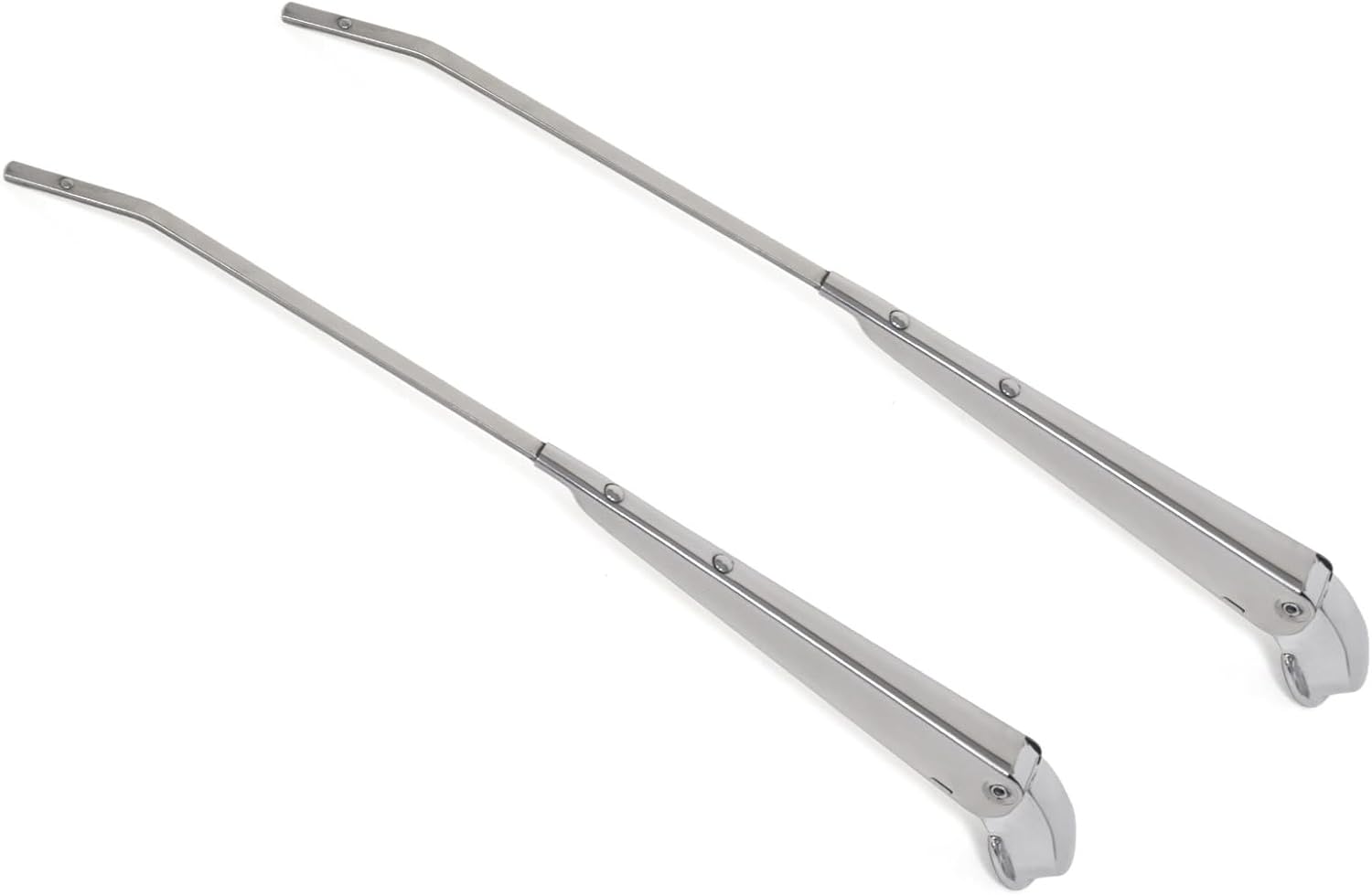 Windshield Wiper Arms Polished Stainless Steel (Set of 2) for 1966-1970 Ford Mustang