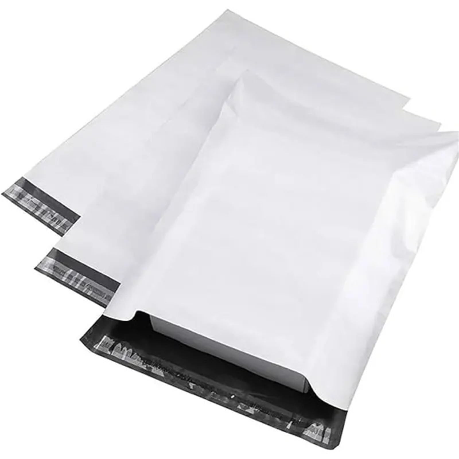 enveloppe Bulle Sacs de courrier Express Gris et Blanc Ploy, enveloppes Opaques de Rangement, Sac de courrier scellé(50X55X5cm 20pcs)
