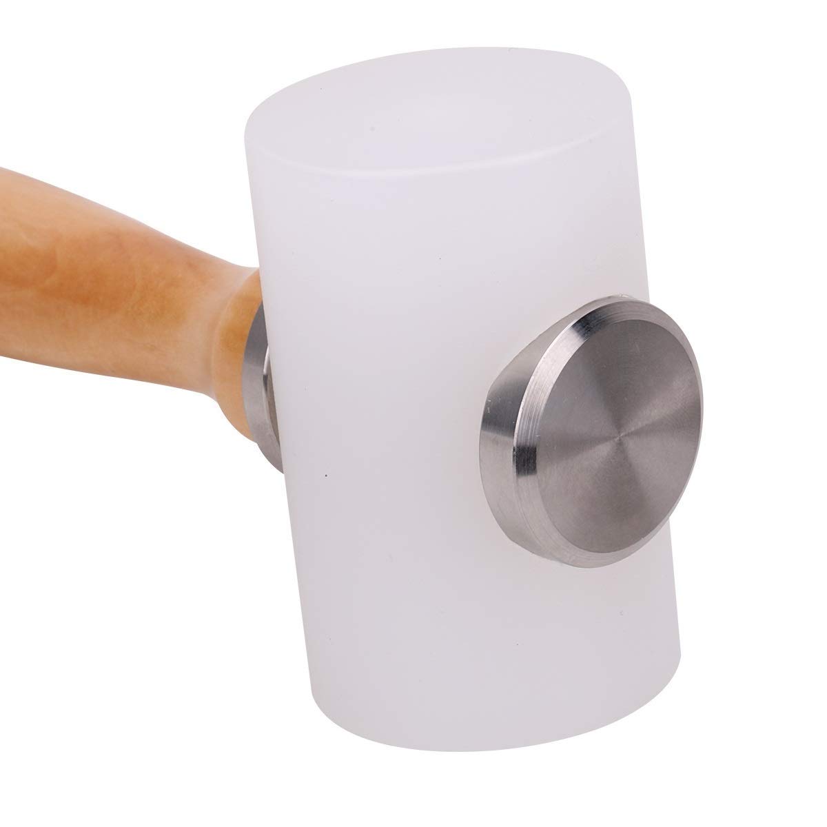 Maglio In Nylon Per Pelle, Manico In Legno, Testa T Da 80 Mm, Lunghezza 210 Mm, Per Incisione E Punzonatura Pellame