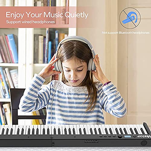 Clavier pliable avec Bluetooth, piano numérique portable à 88 touches, comprend un support de musique, des touches… - Les Beatles, Paul McCartney, John Lennon, RIngo Starr, George Harrison Clavier pliable avec Bluetooth, piano numérique portable à 88 touches, comprend un support de musique, des touches… – Image 8