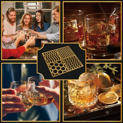 Sellos para cubos de hielo CRASPIRE estilo Honeycomb miniatura 6