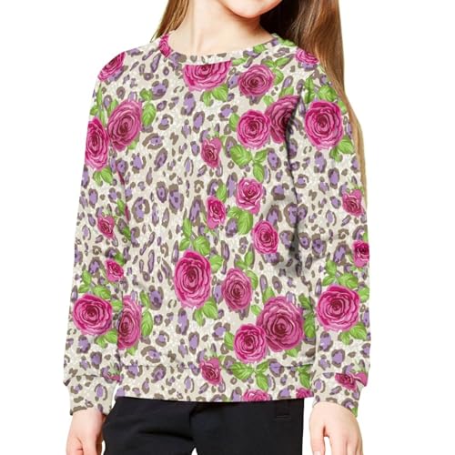 Kids Sweatshirt Long Sleeve Top for Active Boys Girls Easy On/Off Design4