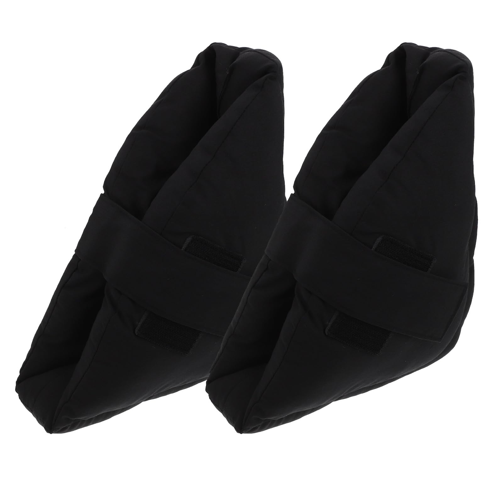 Protector de Talón Negro 1 Par, Cojín de Talón con Correa Ajustable