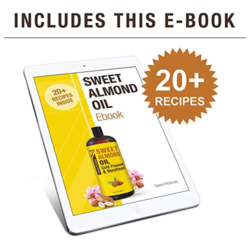 Pure Cold Pressed Sweet Almond Oil - Big 32 Fl Oz Bottle - Unrefined &100% Natural - For Skin & Hair, With No Added Ingredients - Perfect Carrier Oil For Essential Oils #TOP5