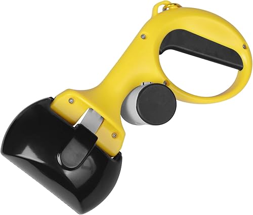 Miniatura 8 de Recogedor de excrementos de mascotas para perros y gatos con soporte para bolsas de basura, material irrompible de alta resistencia para recoger