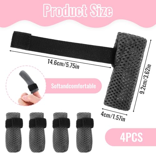 Image of 4Pcs Cat Shoes, 3.62x1.57 Inches Anti Scratch Cat Mittens, Breathable Mesh Nail Caps for Cats Claws, Adjustable Cats Claw Covers for Pet Bathing Feeding Cutting Nails(Gray)