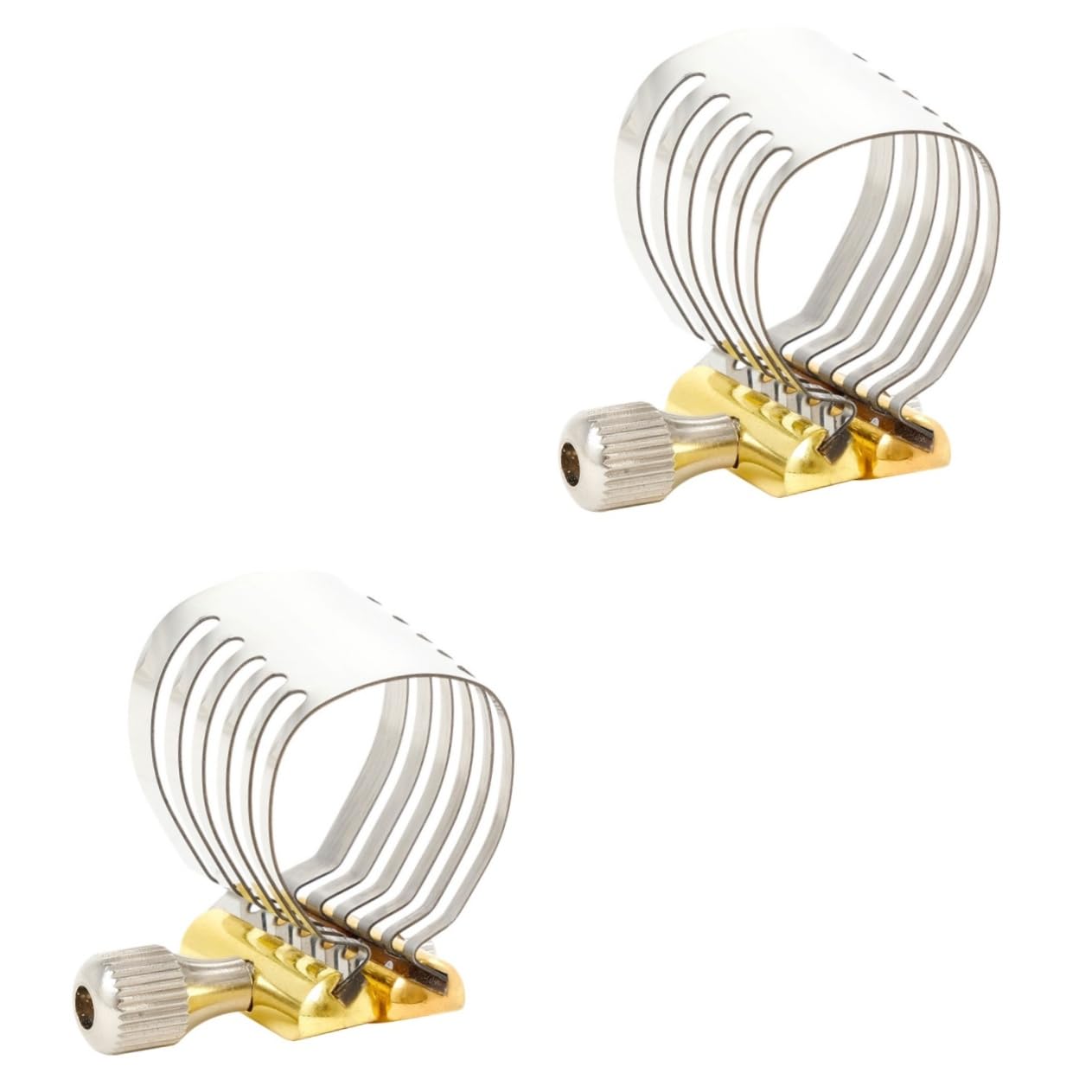 Toyvian 2sets Clip Per Sassofono Inossidabile Accessorio Professionale Per Strumenti Fiato Facile Da Installare Adatto Principianti e Professionisti