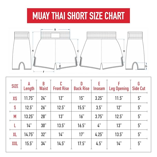 Short de Muay Thai taille haute multicolore pour entraînement de boxe