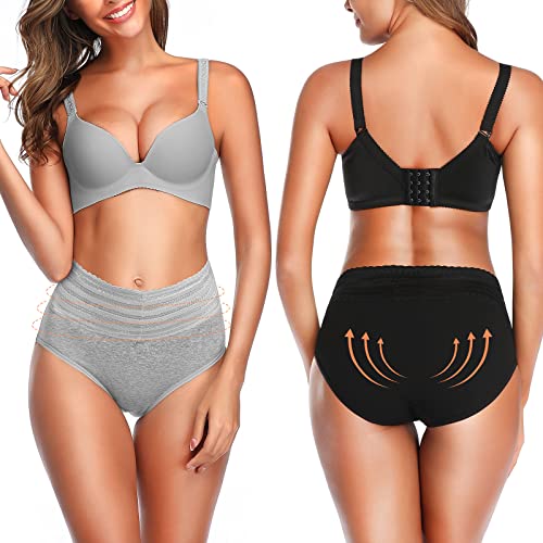 Image of UMMISS Womens Underwear,Cotton High Waist Underwear for Women Full Coverage Soft Comfortable Briefs Panty Multipack