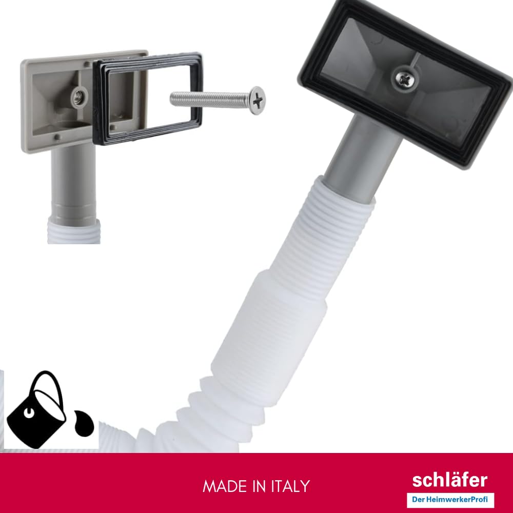 Schläfer 439726.02 | Ablaufgarnitur für Spülbecken Typ Basket ohne Überlauf, Größe 1 1/2, Bohrung 90 mm, Abfluss 114 mm, Standardabfluss aus Edelstahl mit Schraube und Korb, 2 Stück