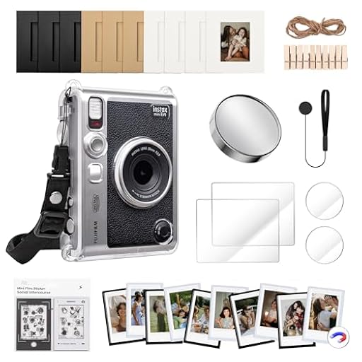 HIYQIN Funda Transparente y Accesorios para Fujifilm Instax Mini EVO, Estuche para Instax Mini EVO, Tapa de Lente, Protector de Pantalla, Marcos Magnéticos y Pegatinas | Ya disponible en tu tienda friki favorita! En mundofriki.es! HIYQIN Funda Transparente y Accesorios para Fujifilm Instax Mini EVO, Estuche para Instax Mini EVO, Tapa de Lente, Protector de Pantalla, Marcos Magnéticos y Pegatinas | Ya disponible en tu tienda friki favorita! En mundofriki.es!
