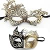 Couple masquerade mask set, masquerade mask men, Venetian mask, thickened lace mask, Halloween, carnival, carnival mask.