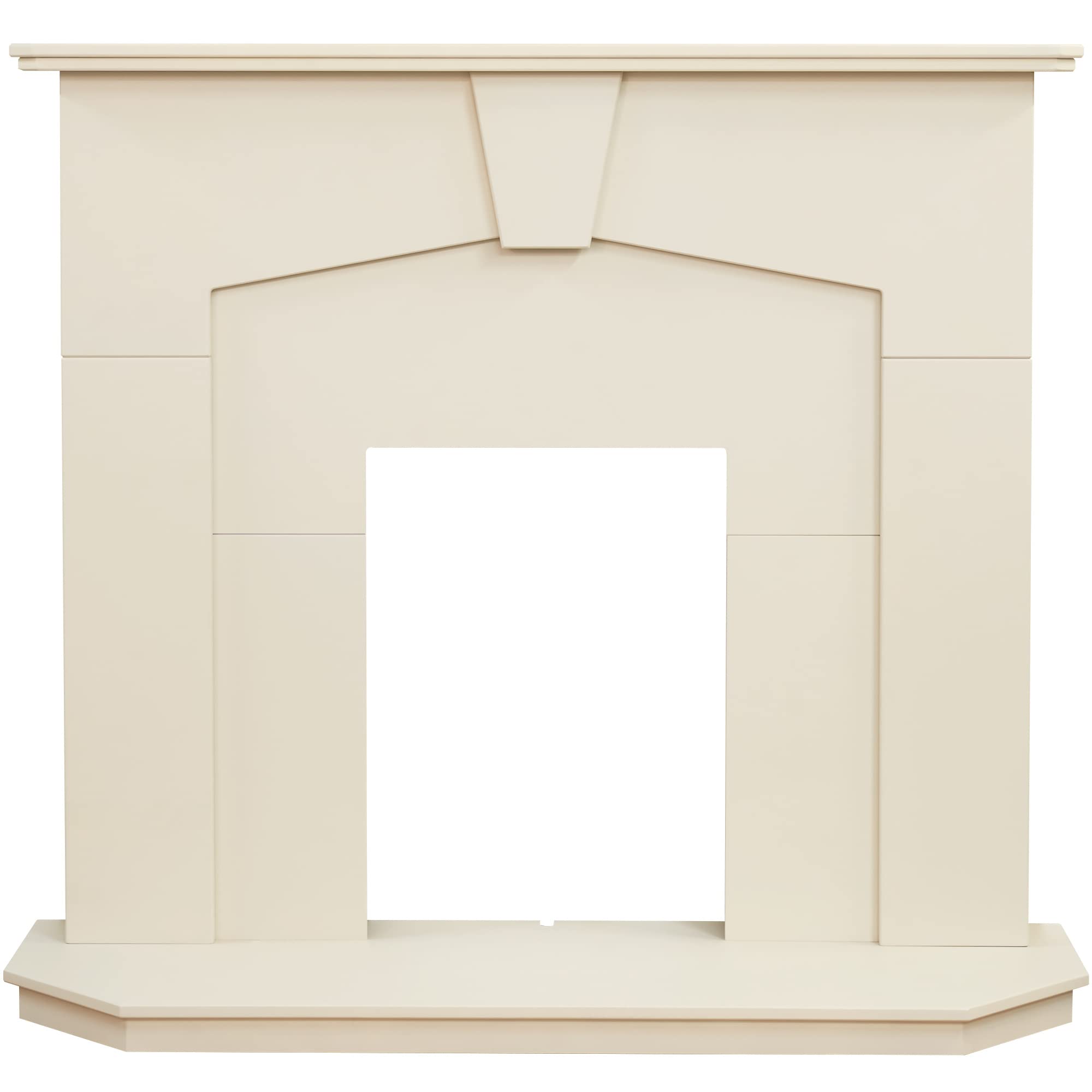 Adam Abbey Fireplace in Stone Effect, 48 Inch