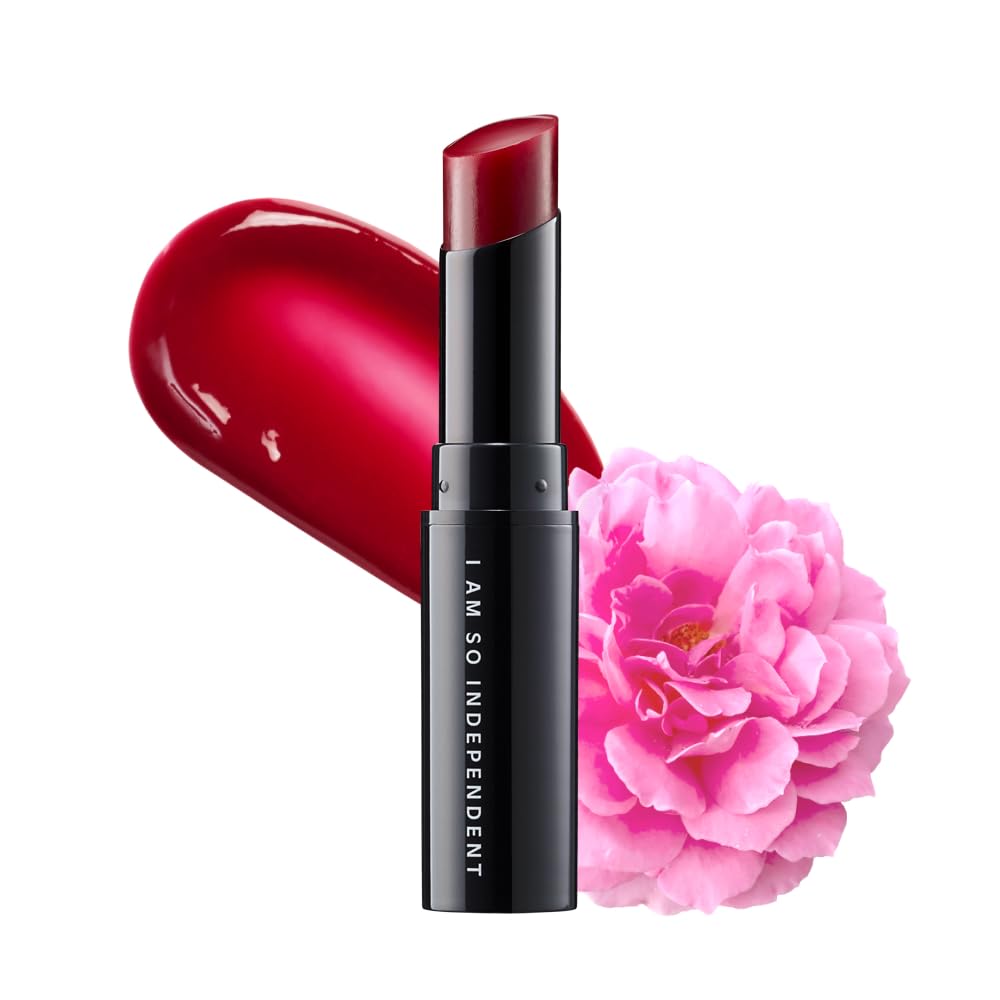 ISOI Bulgarian Rose Lip Treatment Balm (Pure Red) – Hydrating & Tinted Lip Balm for Dry Lips, Korean Skincare (0.18 oz, 5g)