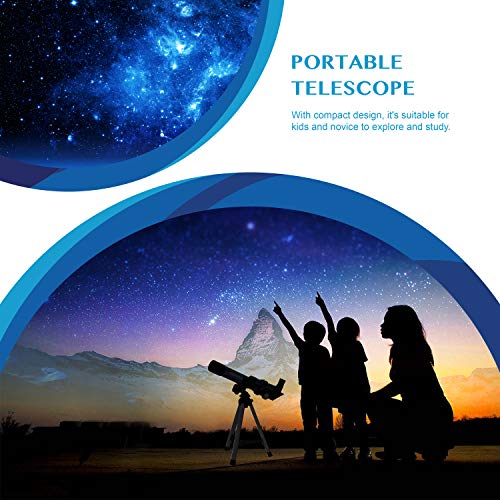 AOMEKIE Kids Telescopes for Beginners Astronomy 40mm/400mm Telescope with Finderscope Tripod and Compass