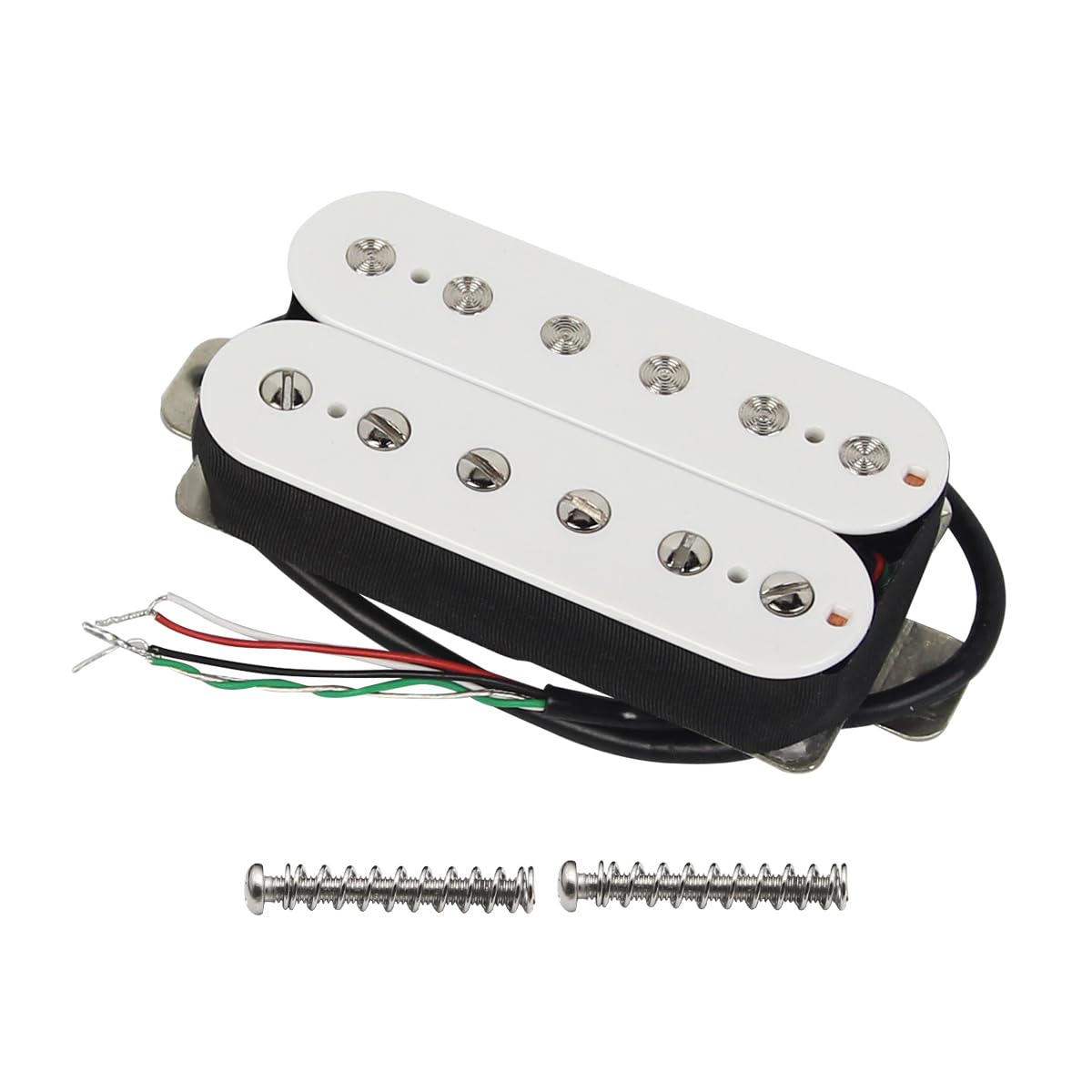 FLEOR Pastillas Humbucker de guitarra blanca Pastilla de puente Alnico 5 14-15k