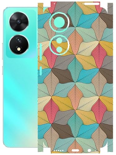 Image of AtOdds - Full Body Back Screen Guard Protector Film - Lamination Wrap Skin Sticker Compatible with VIVO T2 (5G) | Scratchproof Matte Finish (Autumn)