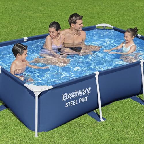 image for Bestway Steel Pro 8.5 Feet x 67 Inch x 24 Inch Rectangular Steel Frame