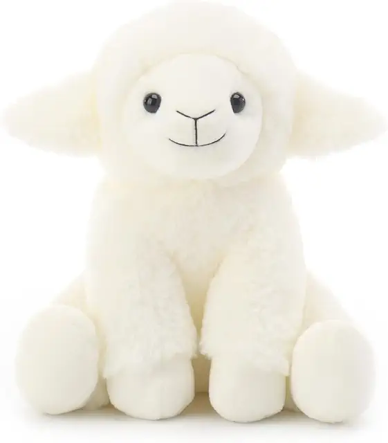 Peluche mouton agneau crème 20cm - Jouet doudou enfant bébé