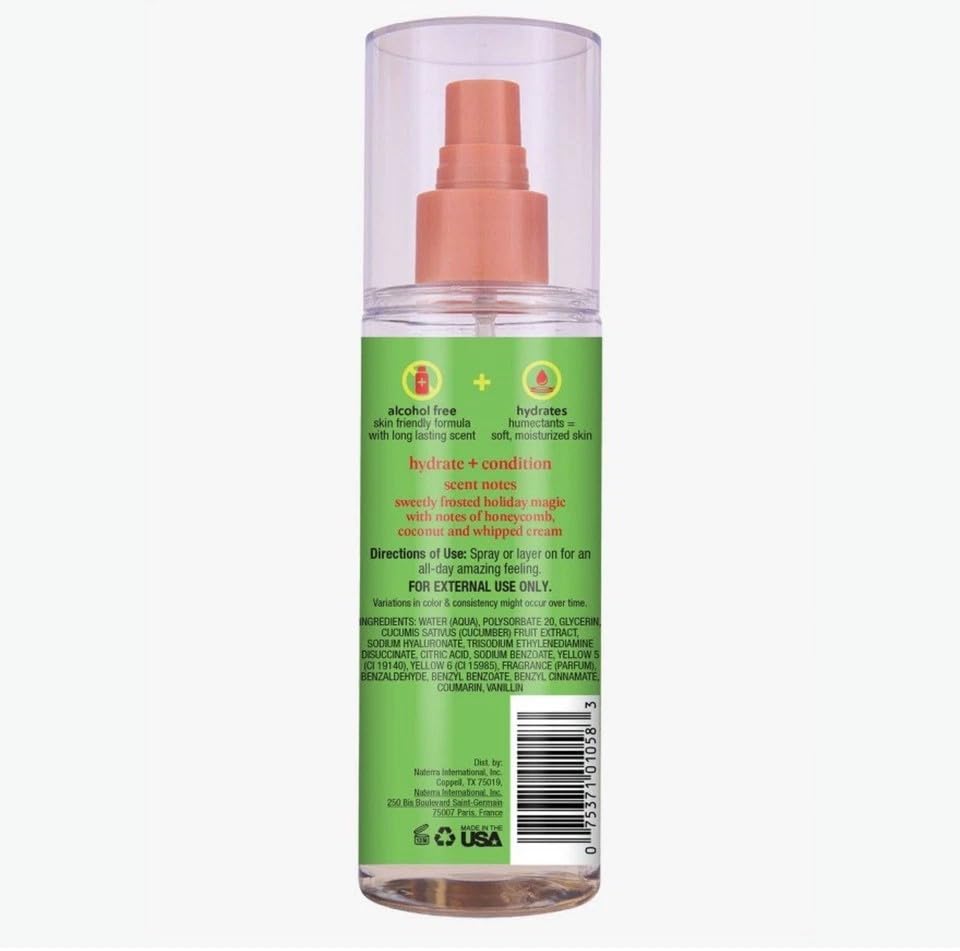 Image of Tree Hut Frozen Honey Hair & Body Mist, Alcohol-Free Body Spray, 6 Fl Oz