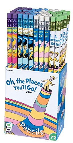 Raymond Geddes Dr Seuss Oh The Places You'll Go Number 2 Pencils For Kids (Pack Of 72) #TOP3