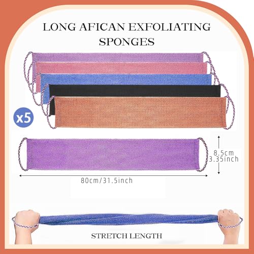 Esponja de red africana para ducha lufa exfoliante corporal para tu rutina de baño diaria 5