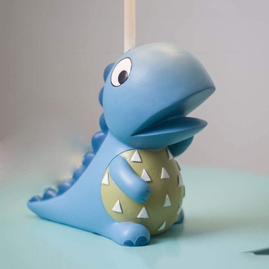 Lámpara de Escritorio, Habitación de Niños, Dinosaurio de Dibujos Animados, Dormitorio, Lámpara de Noche, Creativo, Cálido, Lindo, Mushes, Decoración para Niños, Pequeña,Azul-42Cm