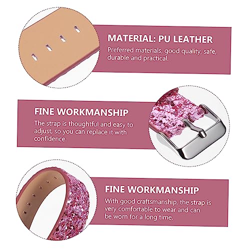 NUOBESTY 1Pc Shiny Wrist Strap Replacement Band for Watch Comfortable Accessory Sparkling for Watch Enthusiasts4