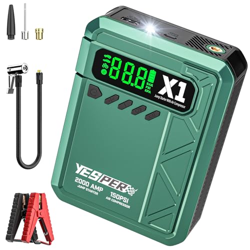 YESPER 2000A Jump Starter with Air Compressor
