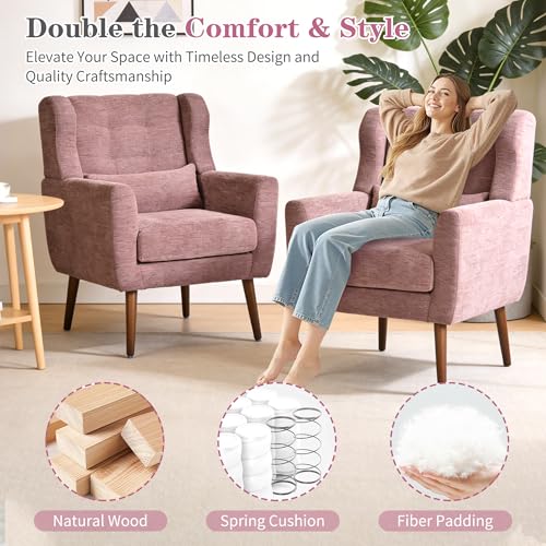 Sillón Plegable Chenille Púrpura miniatura 4