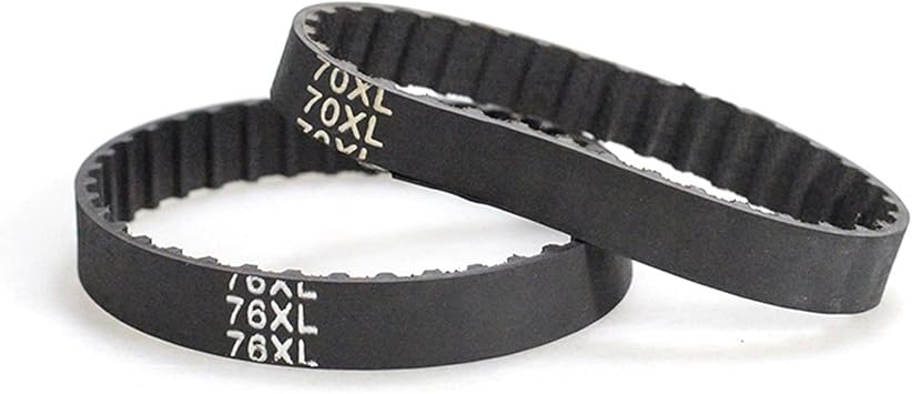 Black Strap 2PCS XL Timing Belt, Width 70XL025 70XL037, Teeth 35, Synchronous Belt 70XL, Length 177.8mm Conveyor Belts Size 70XL, Color Width 6mm