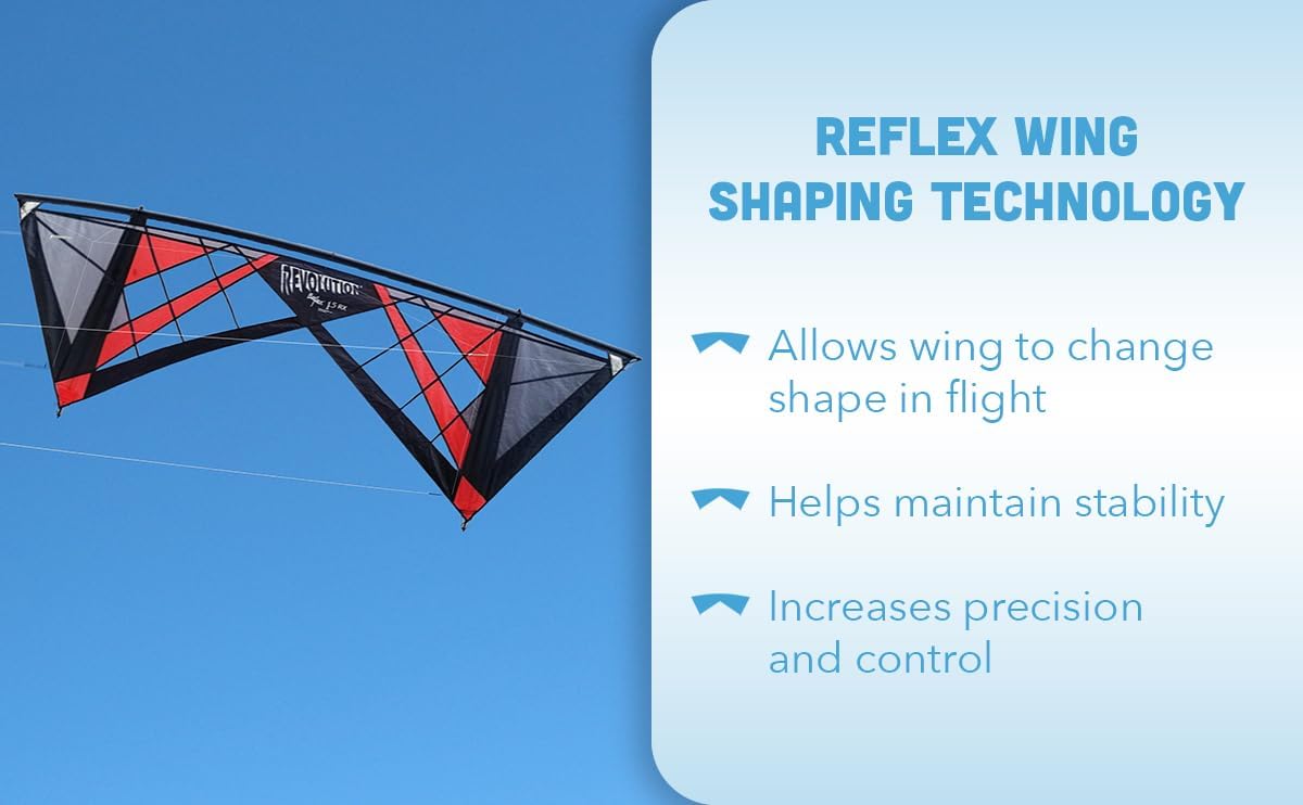 Revolution Kites Reflex RX Spider Kite (Vented Model) - with Handles/Line Set
