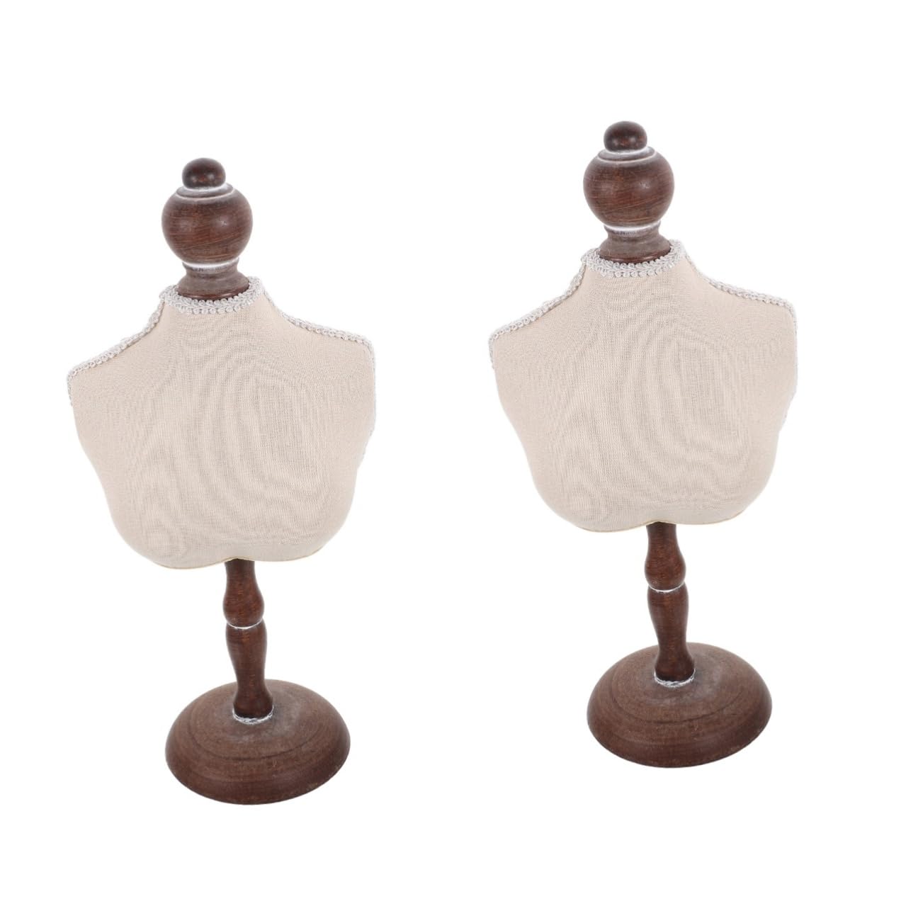 Mannequin pour colliers vintage blanc : l'écrin haute couture de vos bijoux