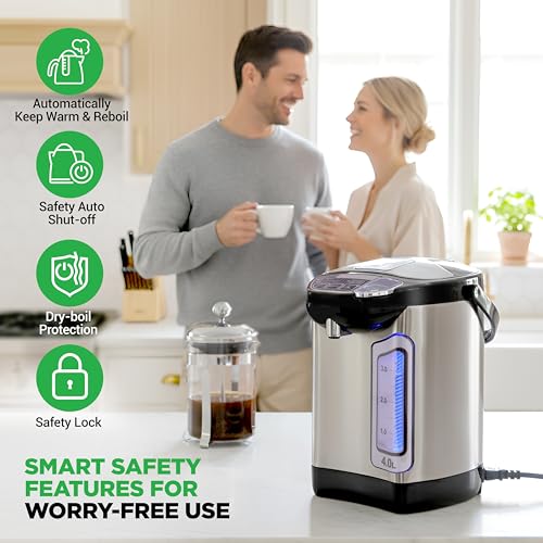 Image of NutriChef Hot Water Dispenser, 4L Water Boiler and Warmer