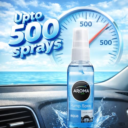 Image of Aroma Car Perfume Pump Spray Air Freshener Aqua 75ml
