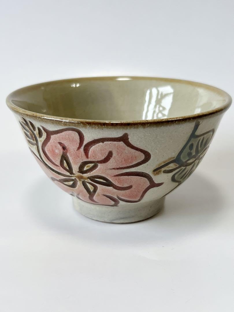 Amazon.co.jp: 沖縄 やちむん陶芸工房てぃーだ4寸マカイ ハイビスカス