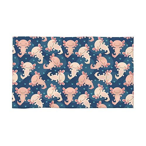 AOOEDM Toalla Kawaii Axolotl de 16x27,5 Pulgadas, Toallas de Mano de algodón, paño Suave con...